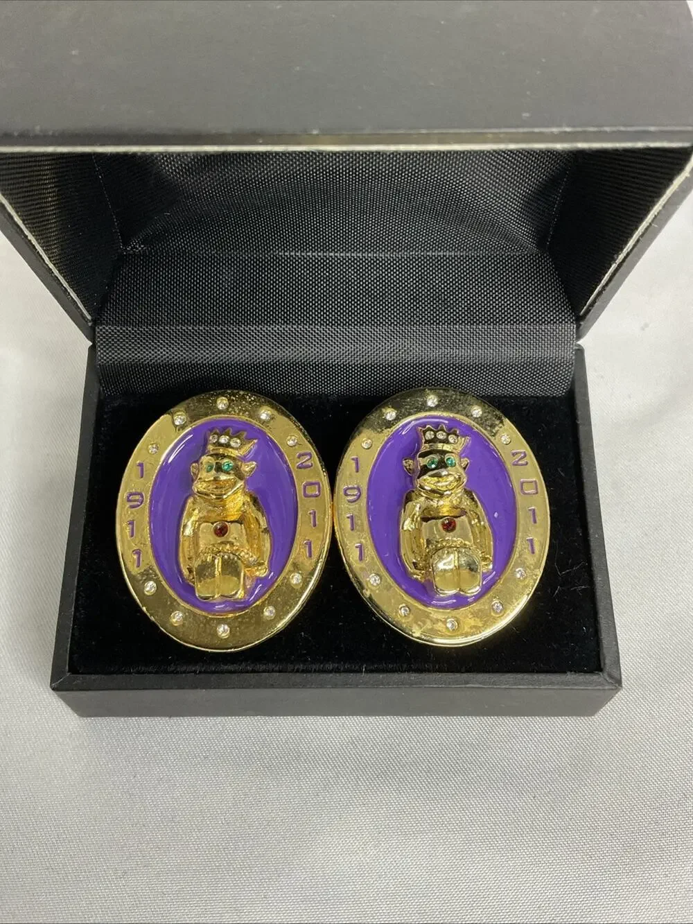 VTG VINTAGE ROYAL ORDER OF JESTERS BILLIKIN ANNIVERSARY CUFFLINKS